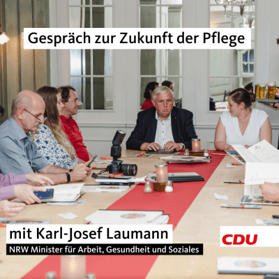 Gespräch zur Zukunft der Pflege mit Karl-Josef Laumann