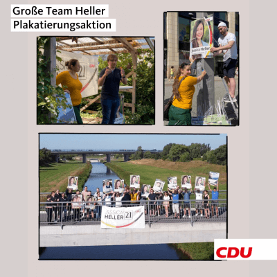 Große Plakatierungsaktion