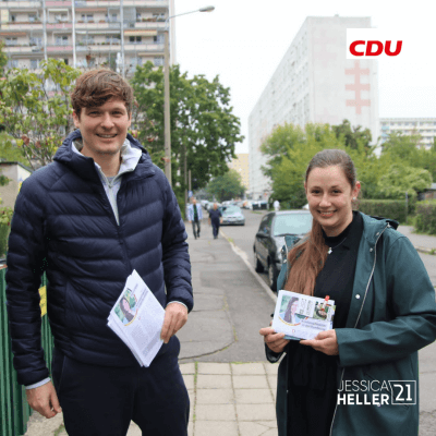 Wahlkampfaktion mit Conrad Clemens