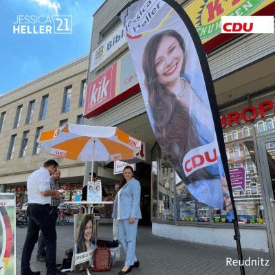 Infostand in Reudnitz