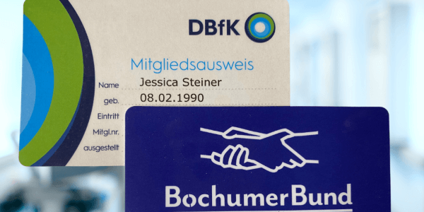 Mitgliedschaft in DBfK und der Pflege-Gewerkschaft Bochumer Bund