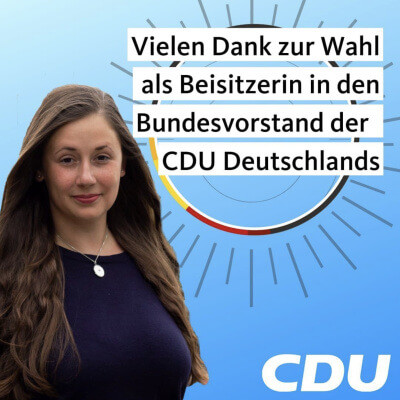 Vielen Dank zur Wahl in den Bundesvorstand der CDU