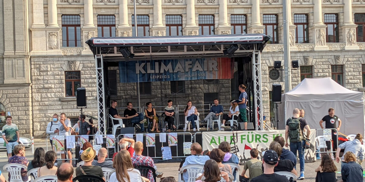 Podiumsdiskussion auf der Leipziger Klimamesse