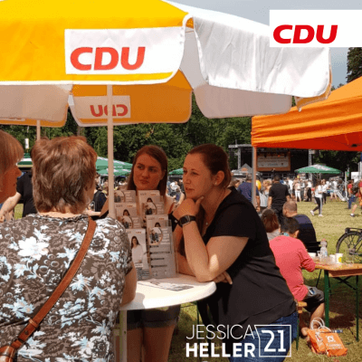 Stand auf dem Schönauer Parkfest