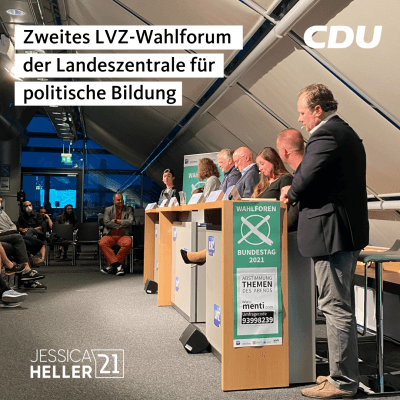 Zweites LVZ-Wahlforum der Landeszentrale für politische Bildung