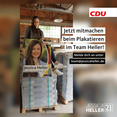 Jetzt mitmachen beim Plakatieren im Team Heller!