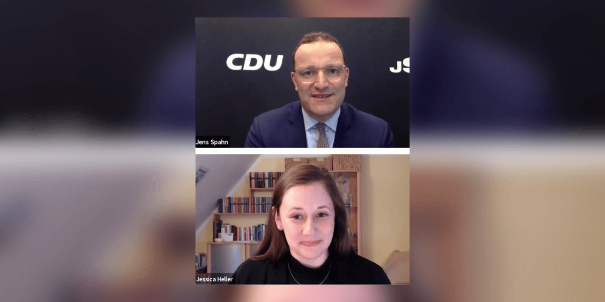 Onlinekonferenz mit Bundesgesundheitsminister Jens Spahn