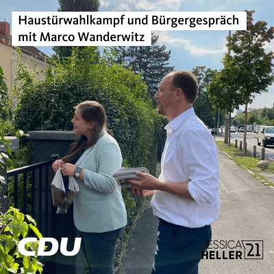 Haustürwahlkampf und Bürgergespräch mit Marco Wanderwitz