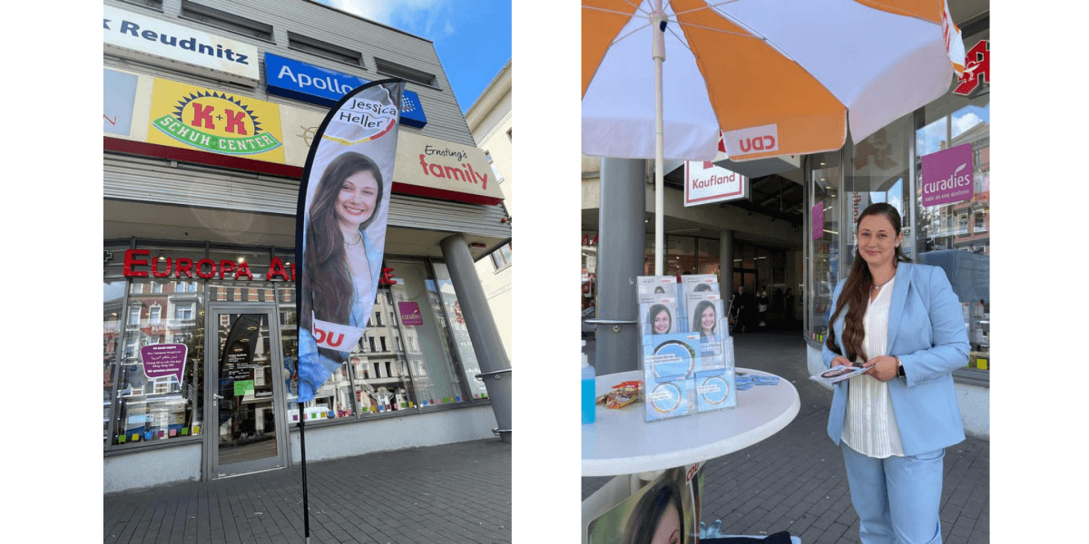 Infostand in Reudnitz