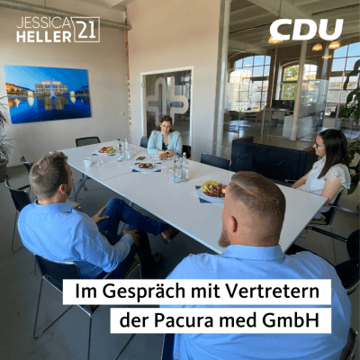 Im Gespräch mit Vertretern der Pacura med GmbH