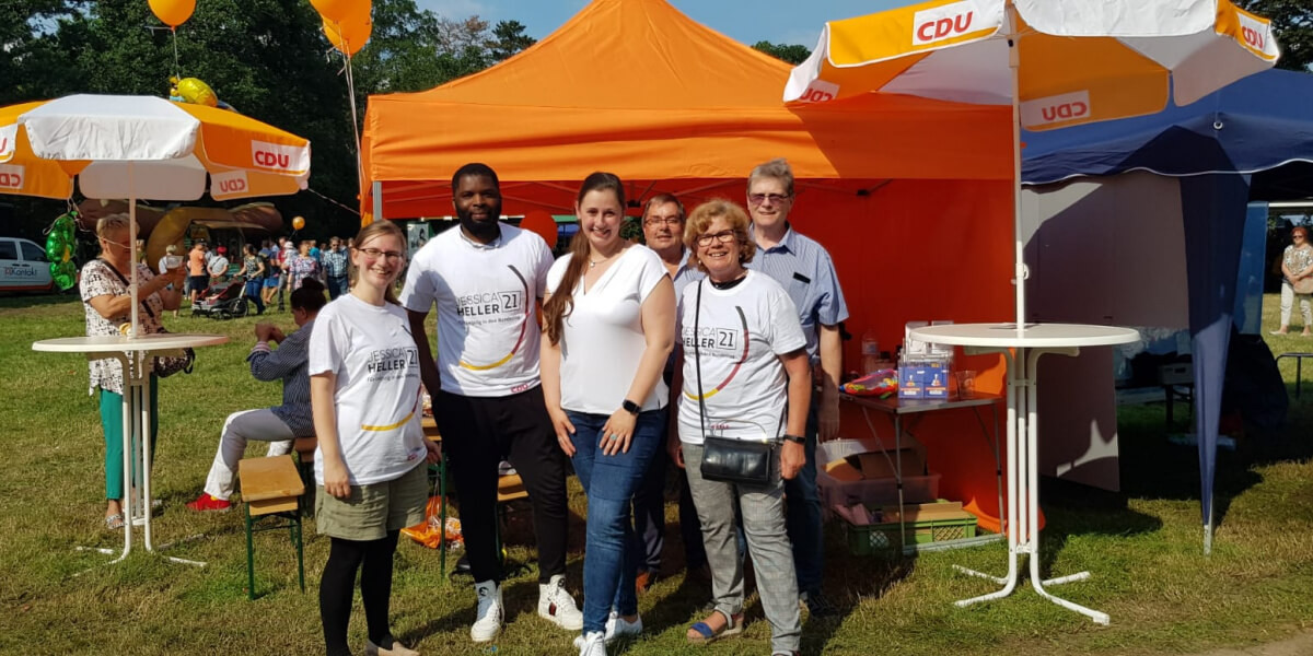 Stand auf dem Schönauer Parkfest