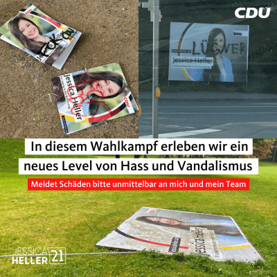 Neues Ausmaß von Hass und Vandalismus in diesem Wahlkampf